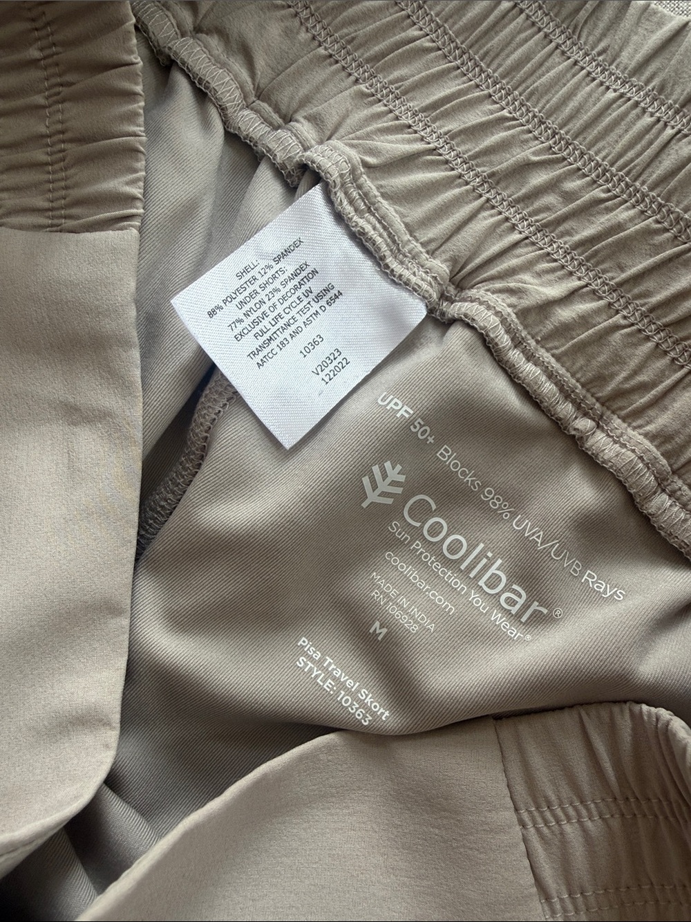 Coolibar Women's Pisa Travel Skort Size medium LuxeLite Fabric UPF 50 - Picture 11 of 15